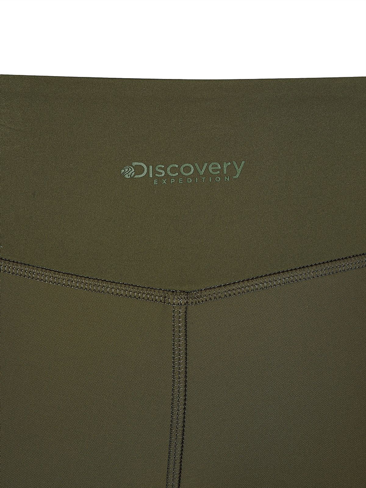 디스커버리 익스페디션(DISCOVERY EXPEDITION) 여성 우븐 하이브리드 기모 레깅스 (D/OLIVE)
