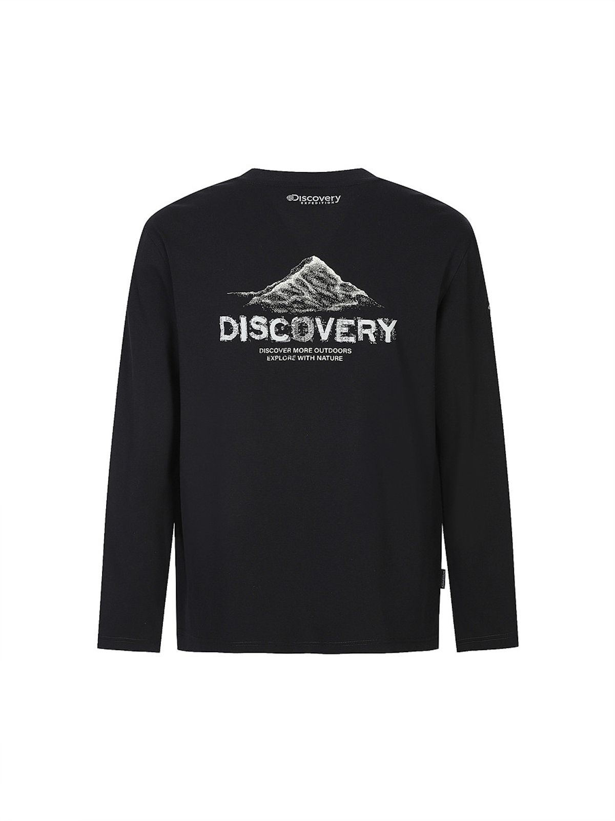 디스커버리 익스페디션(DISCOVERY EXPEDITION) 마운틴 그래픽 기능성 긴팔티 (BLACK)