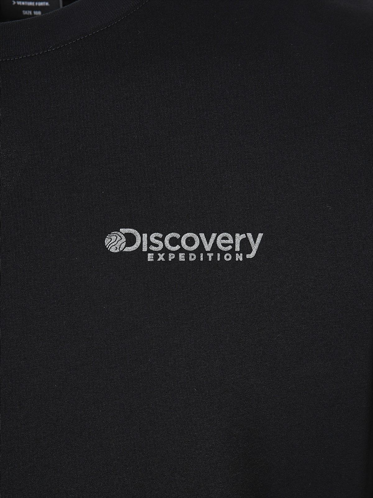디스커버리 익스페디션(DISCOVERY EXPEDITION) 마운틴 그래픽 기능성 긴팔티 (BLACK)