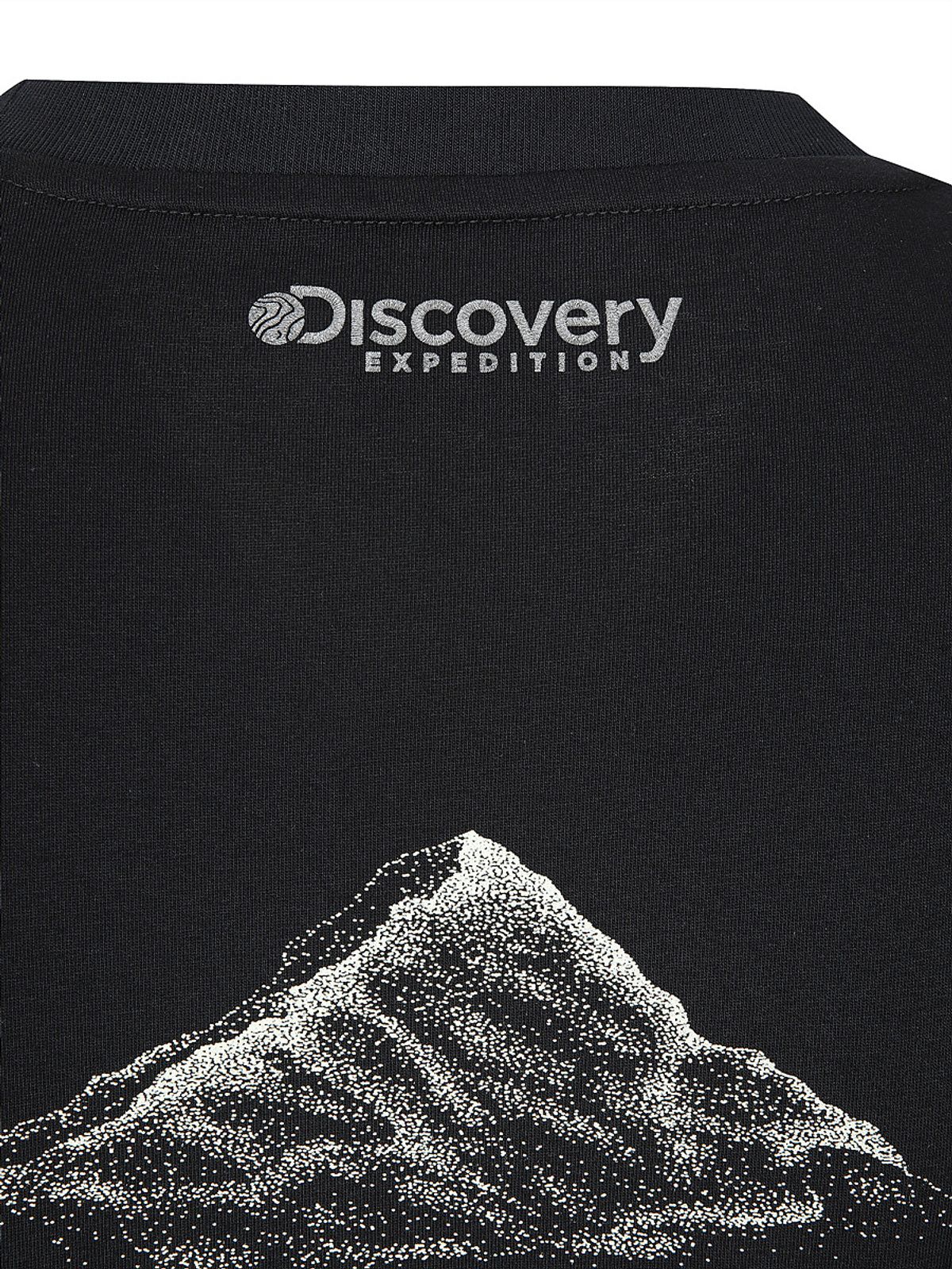 디스커버리 익스페디션(DISCOVERY EXPEDITION) 마운틴 그래픽 기능성 긴팔티 (BLACK)