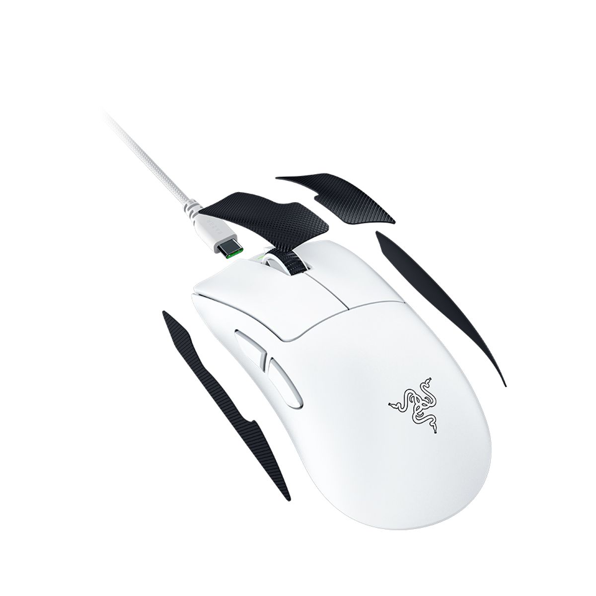레이저(RAZER) DeathAdder V4 Pro White 무선 게이밍 마우스