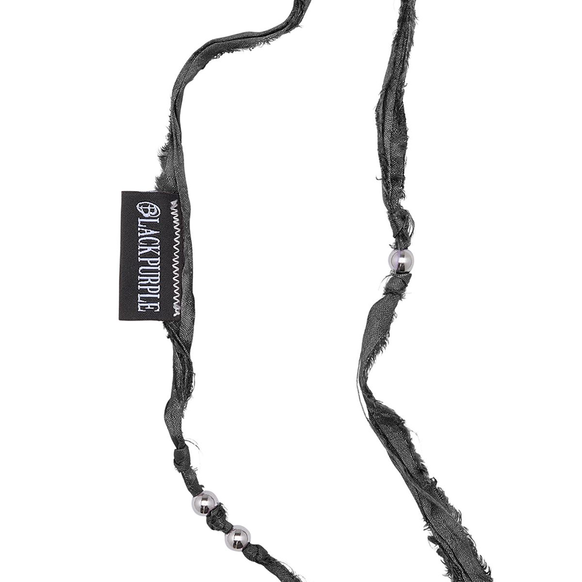 블랙 퍼플(BLACK PURPLE) 노티 타이 카라비너 키링  KNOTTY Tie Carabiner Keyring_Black