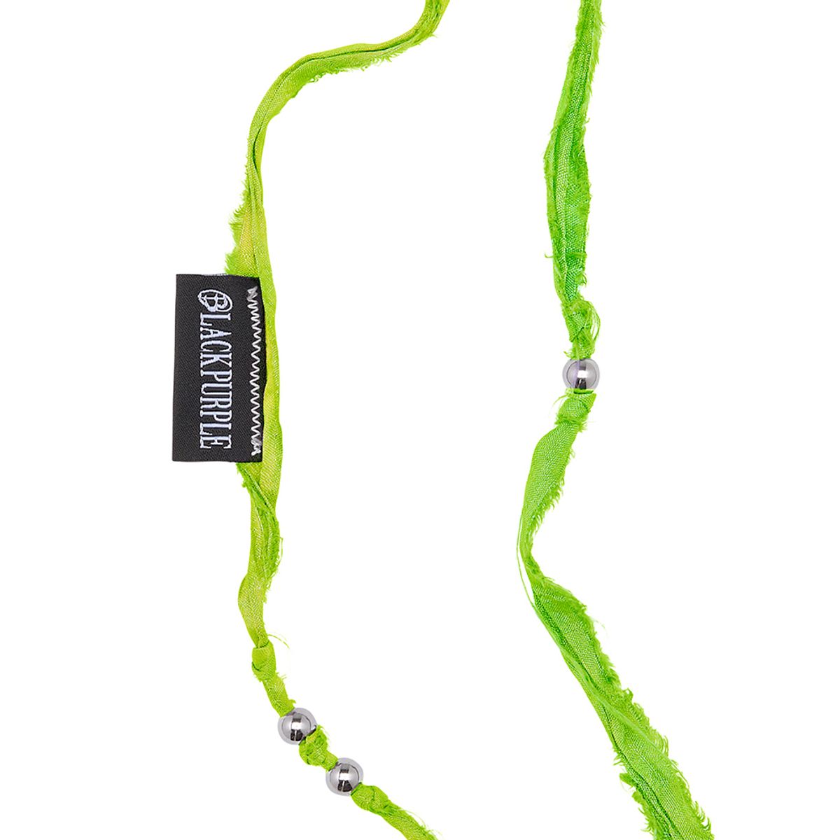 블랙 퍼플(BLACK PURPLE) 노티 타이 카라비너 키링  KNOTTY Tie Carabiner Keyring_Lime