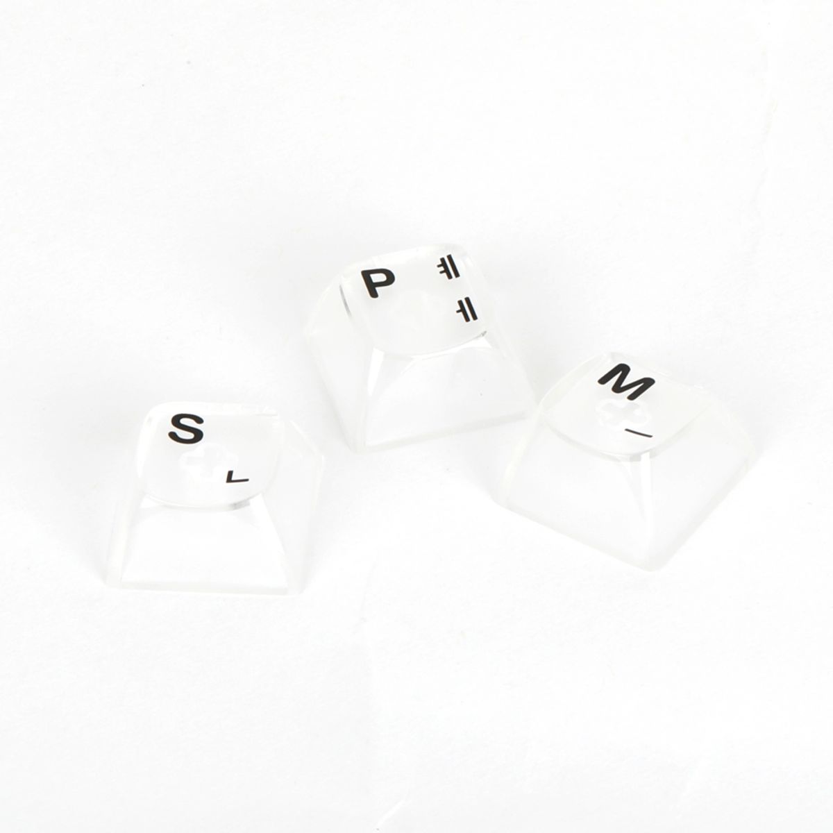 에스피엠(SPM) PC 투명 실크인쇄 한글 영문 키캡 165키 커스텀 기계식키보드 (클리어)