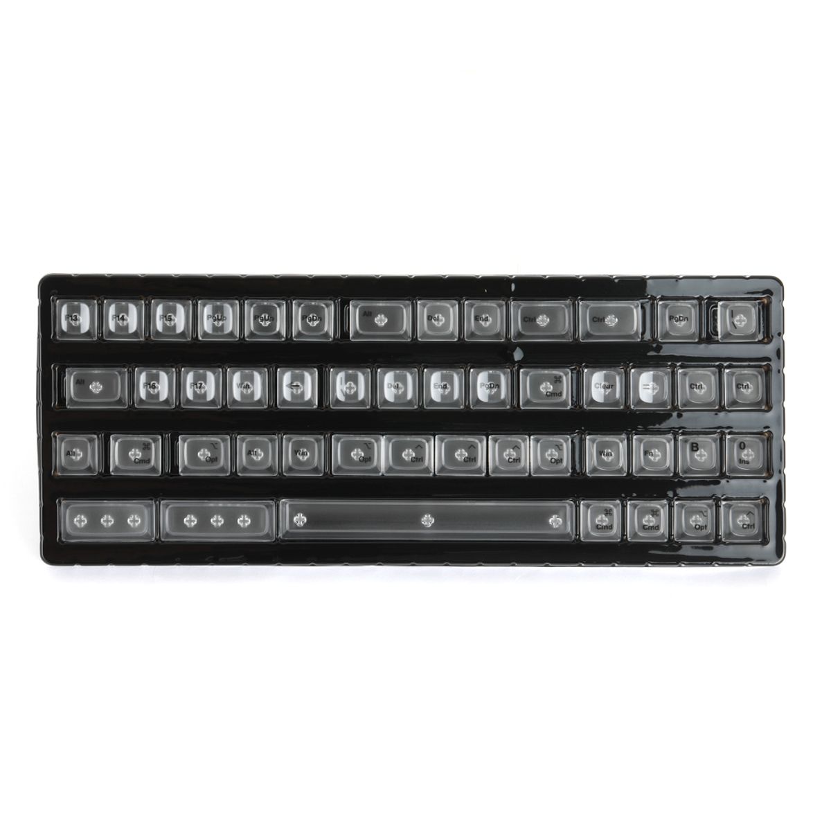 에스피엠(SPM) PC 투명 실크인쇄 한글 영문 키캡 165키 커스텀 기계식키보드 (클리어)