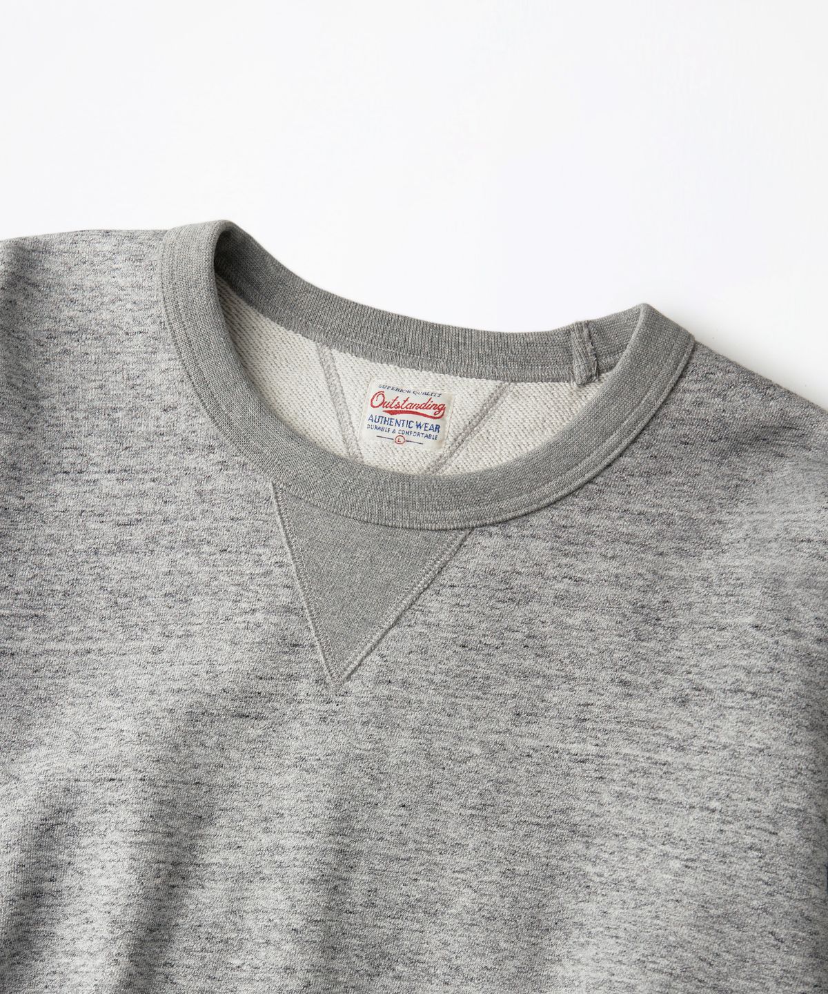 아웃스탠딩(OUTSTANDING) AUTHENTIC COMFORT SWEAT_HEATHER GRAY