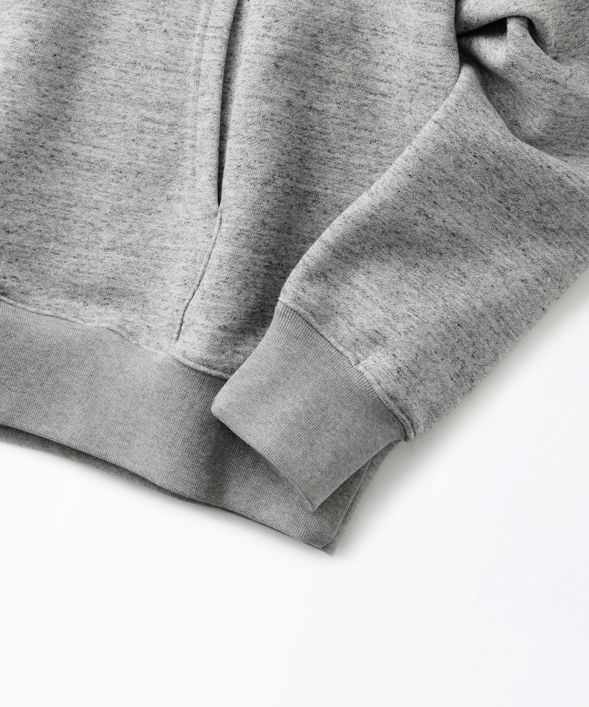 아웃스탠딩(OUTSTANDING) AUTHENTIC COMFORT HOOD SWEAT_HEATHER GRAY