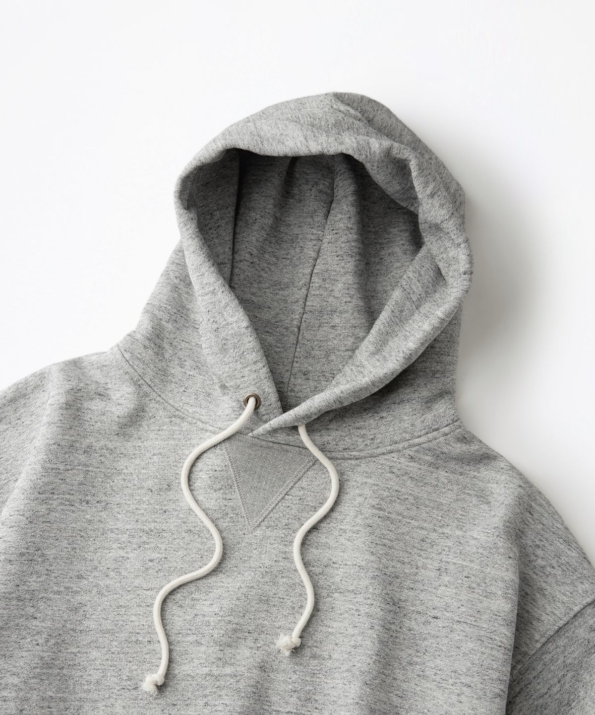 아웃스탠딩(OUTSTANDING) AUTHENTIC COMFORT HOOD SWEAT_HEATHER GRAY
