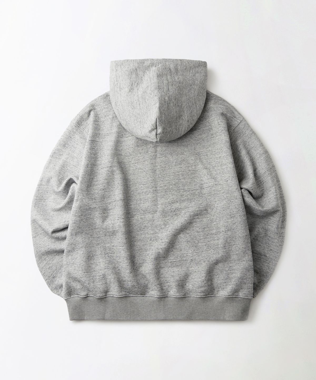 아웃스탠딩(OUTSTANDING) AUTHENTIC COMFORT HOOD ZIP SWEAT_HEATHER GRAY