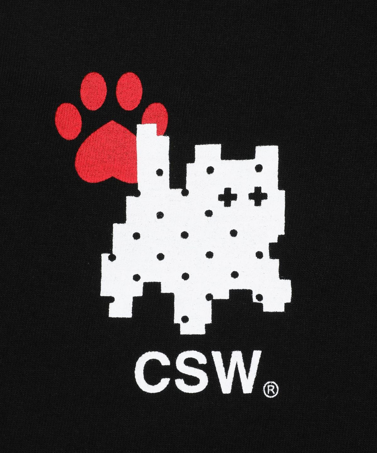 캣세이브더월드(CATSAVETHEWORLD) 키리 풋 스탬프 반팔 티 (3컬러)