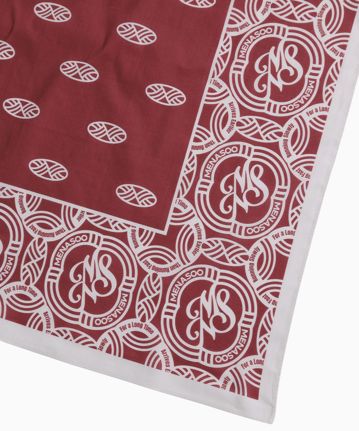 미나수(MENASOO) MNS Bandana Scarf Kerchief_Red