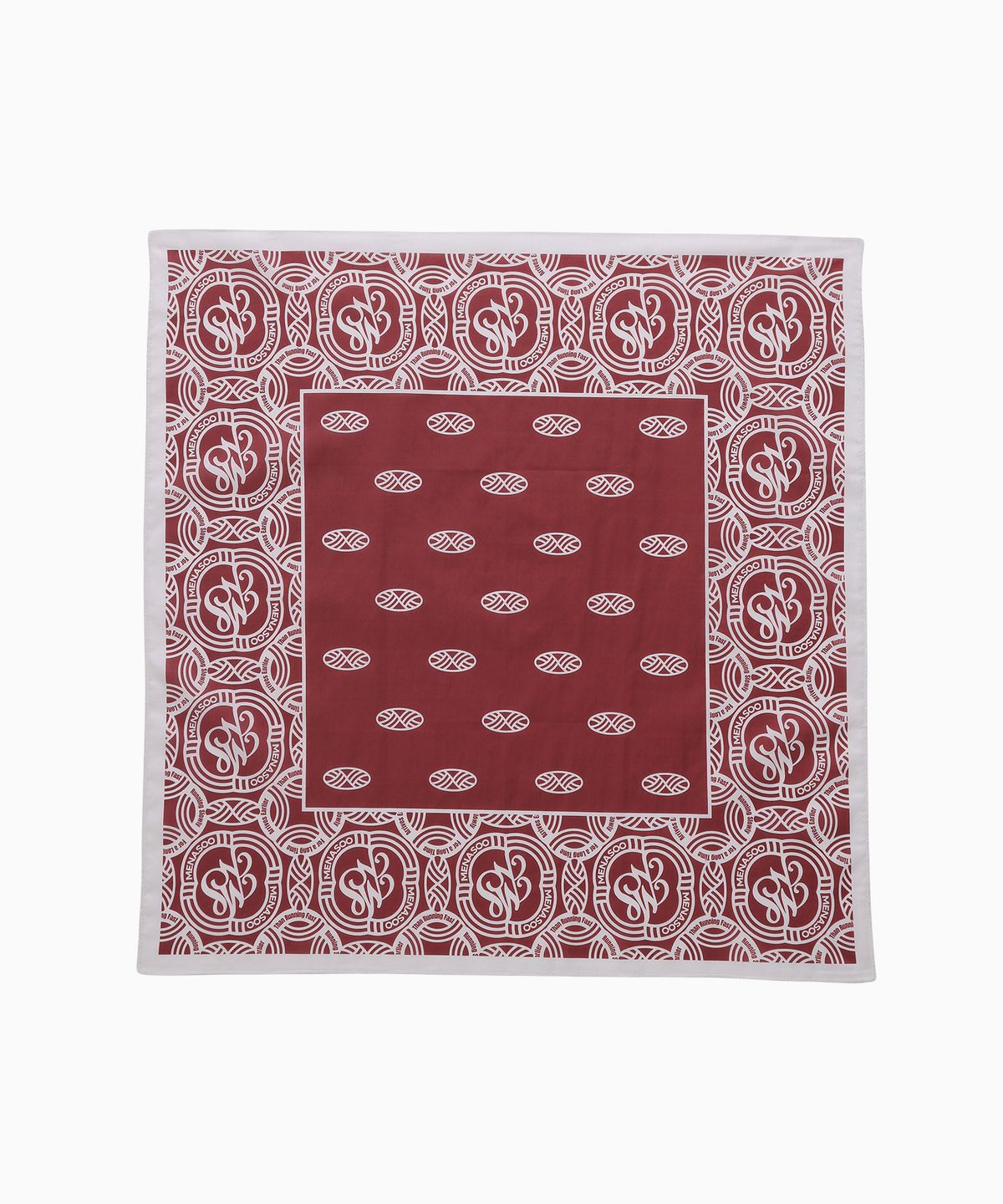 미나수(MENASOO) MNS Bandana Scarf Kerchief_Red