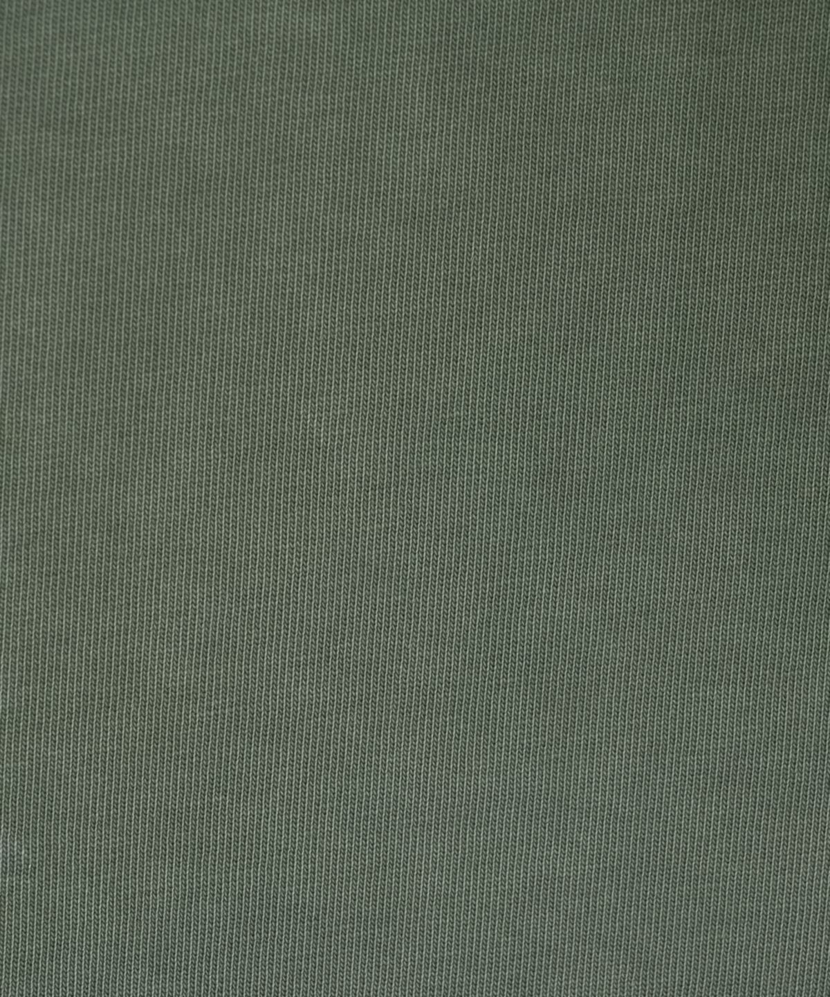 미나수(MENASOO) 275g Heavy Cotton Circle Hearttrack Pigment T Shirt_Khaki
