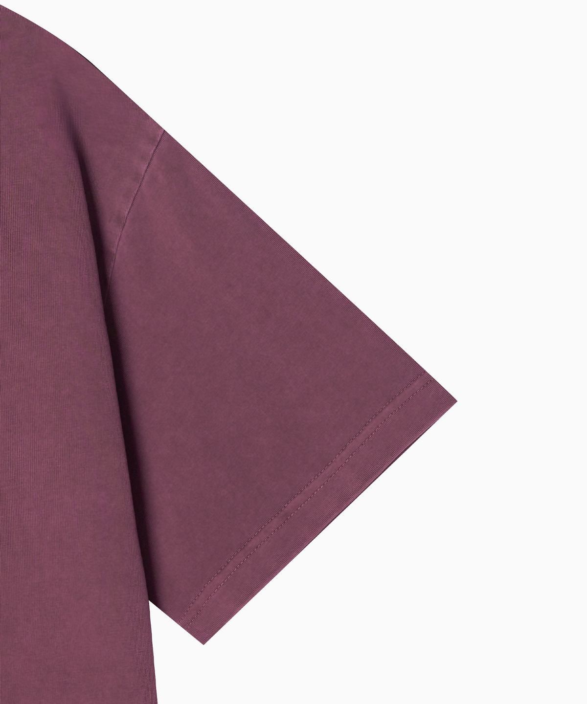 미나수(MENASOO) 275g Heavy Cotton Runner Graffiti Pigment T Shirt_Burgundy