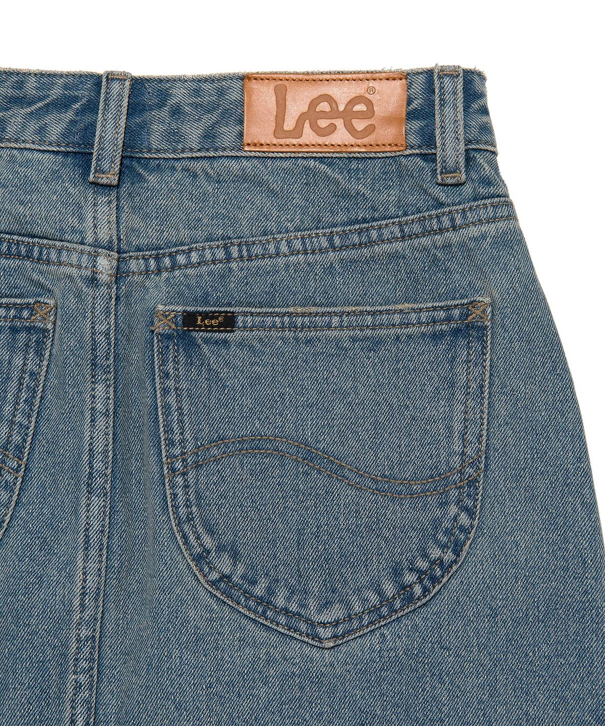 리(LEE) 데님 미니 스커트 인디고 미듐