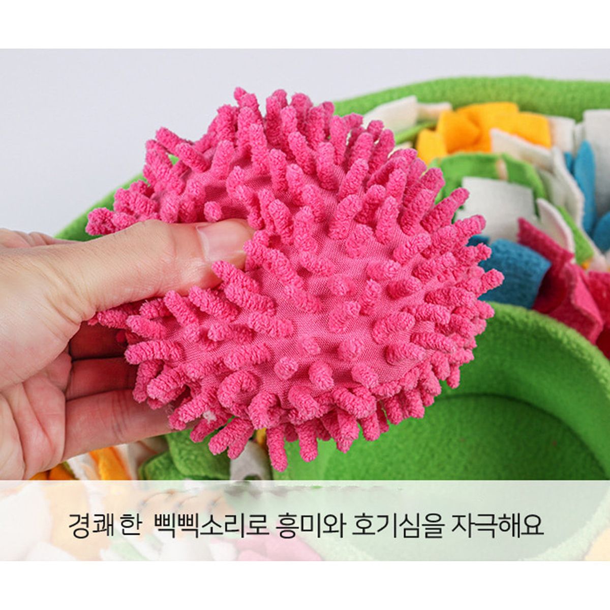 개과천선(GAEKWACHEONSUN) 센트 원형 강아지 노즈워크 매트