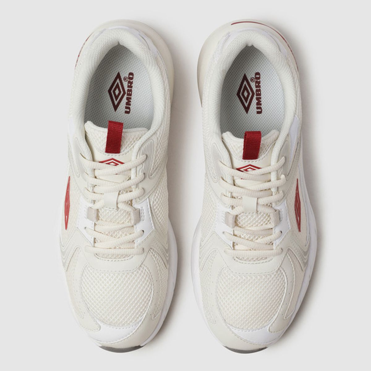 엄브로(UMBRO) POST RUN- MESH (포스트런- 메쉬) 화이트 레드(UQ323CTP70)