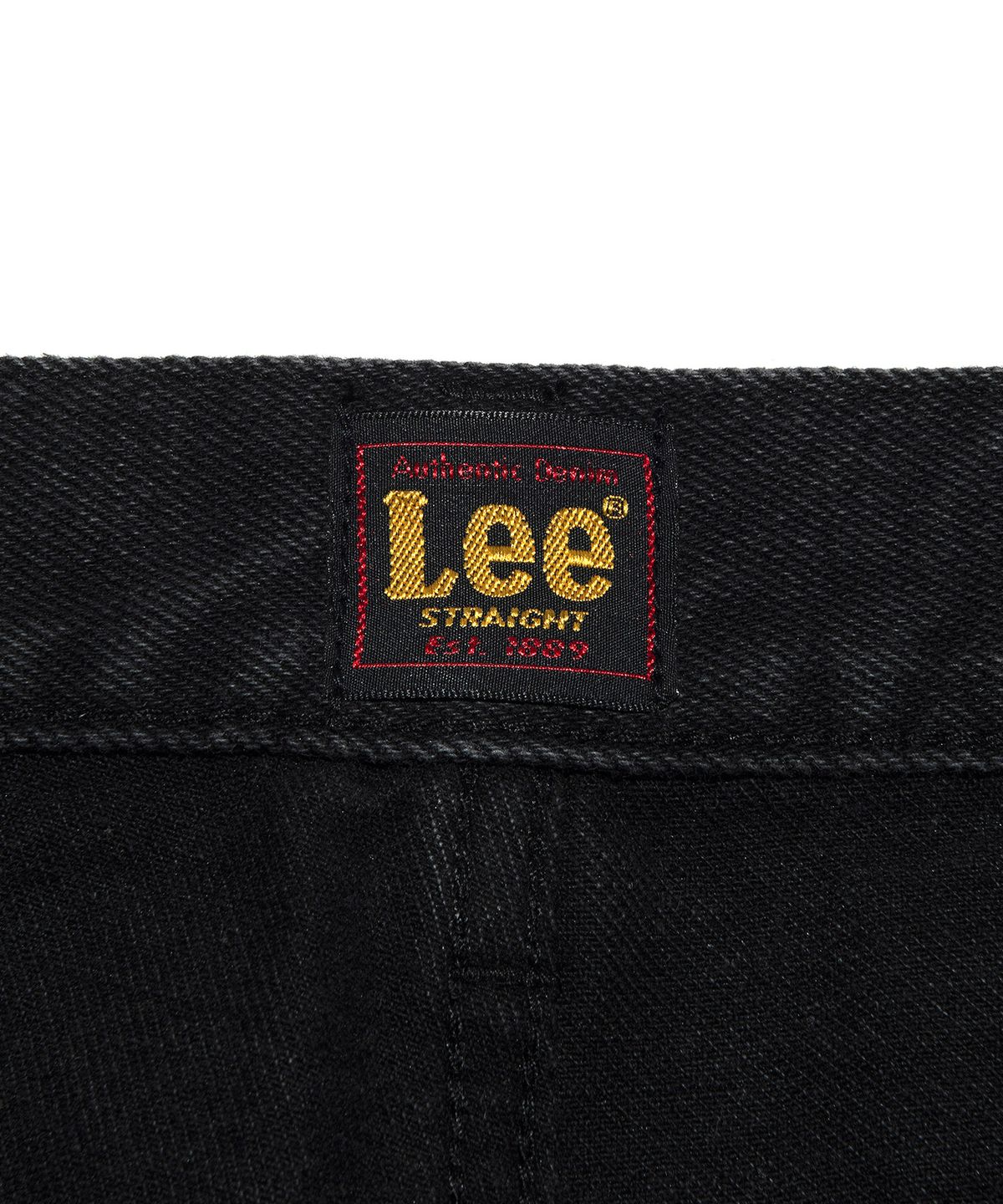리(LEE) 맨 스트레이트핏 데님 팬츠 블랙