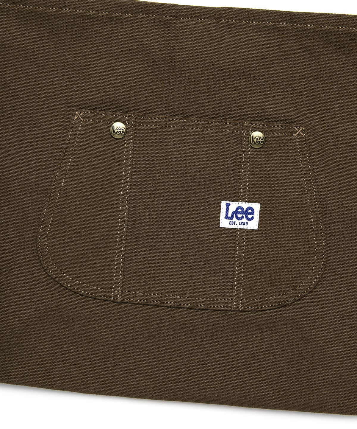 리(LEE) 빅 포켓 에코백 브라운