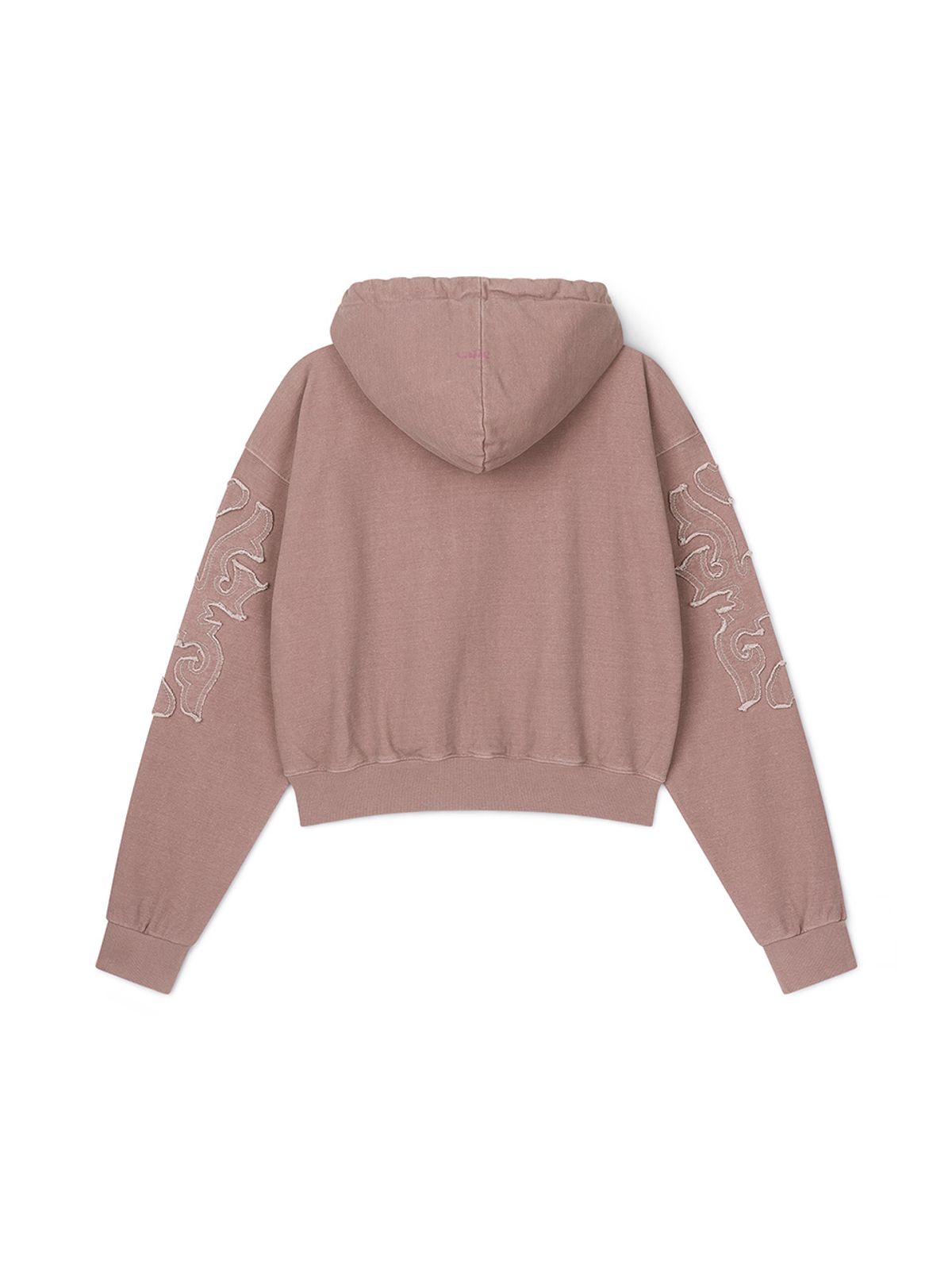 에즈이프 캘리(ASIF CALIE) APPLIQUE 2WAY HOOD ZIP-UP PINK