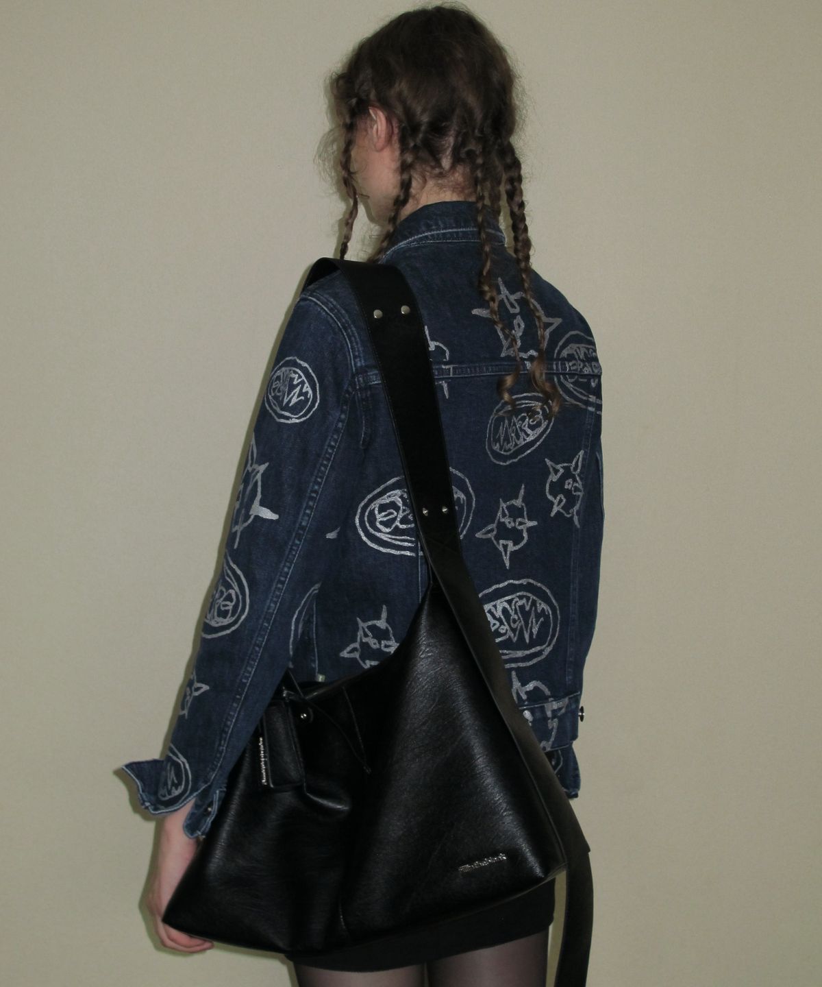 필인더블랭크(FILLINTHEBLANK) [FITB X 다샤] D. Wide Strap Bag (black)