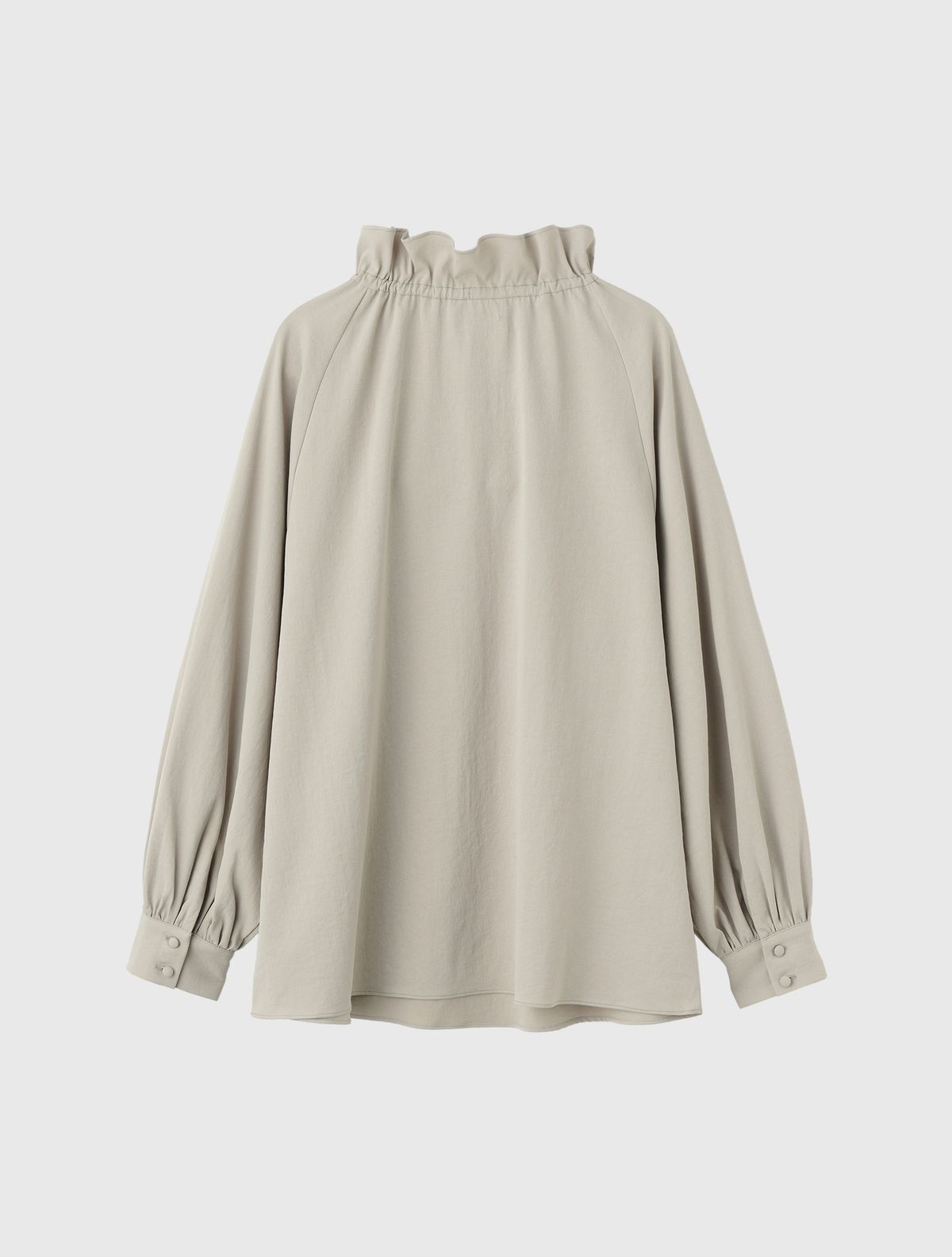 제너럴아이디어(GENERALIDEA) 루즈핏 프릴 카라 블라우스 [BEIGE] / WBE3L03504