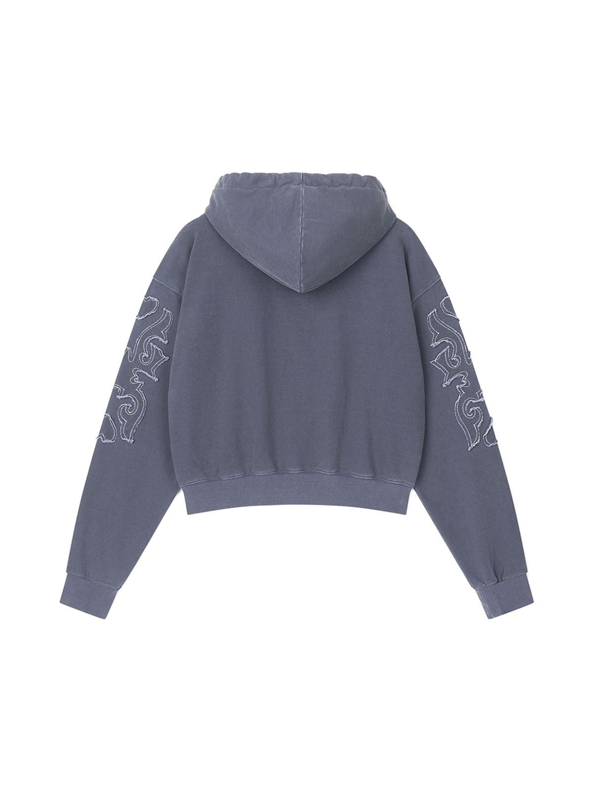 에즈이프 캘리(ASIF CALIE) APPLIQUE 2WAY HOOD ZIP-UP BLUE