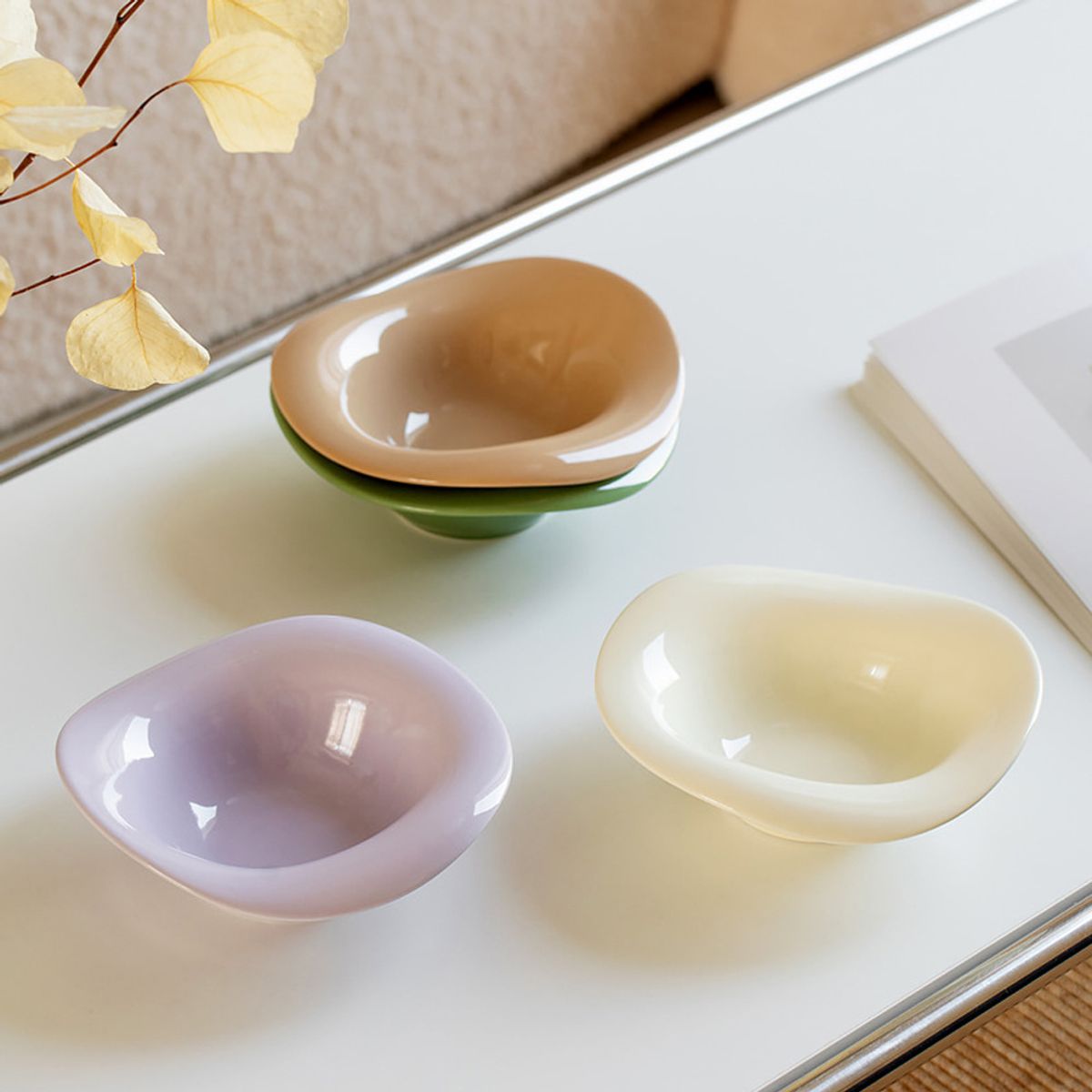 개과천선(GAEKWACHEONSUN) 스토니 세라믹 강아지 식기 받침대 포함 1구
