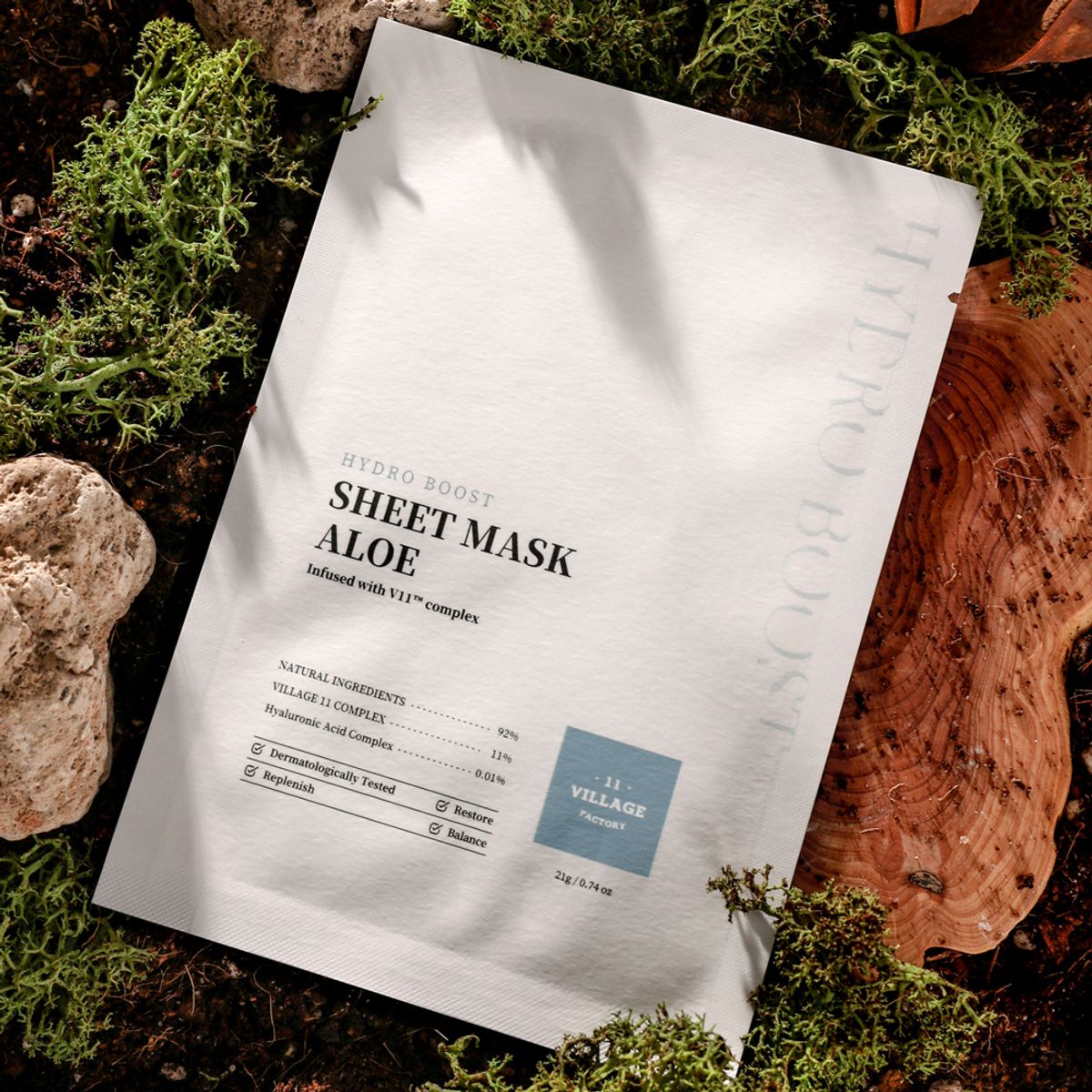 빌라쥬11팩토리(VILLAGE11FACTORY) 하이드로 부스트 시트 마스크 알로에 10매