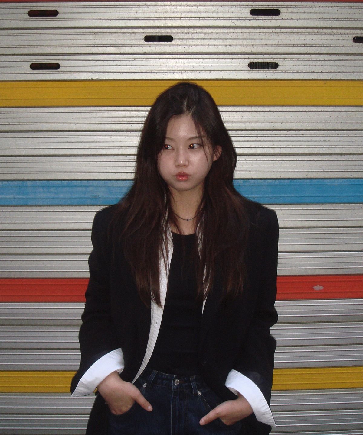 미쏘(MIXXO) 테일러드 세미 오버핏 자켓_MIWJKGT0PG
