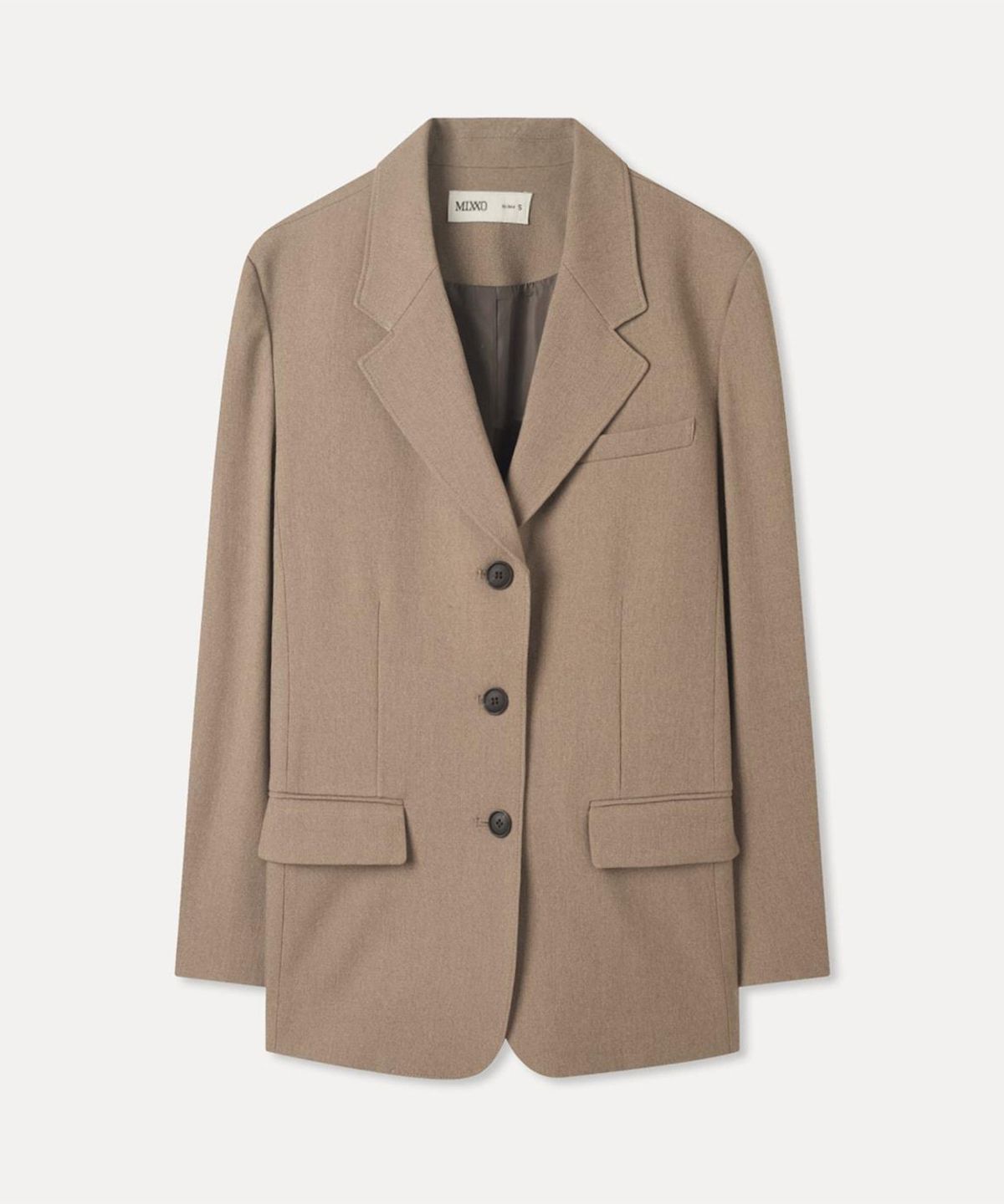 미쏘(MIXXO) 테일러드 세미 오버핏 자켓_MIWJKGT0PG