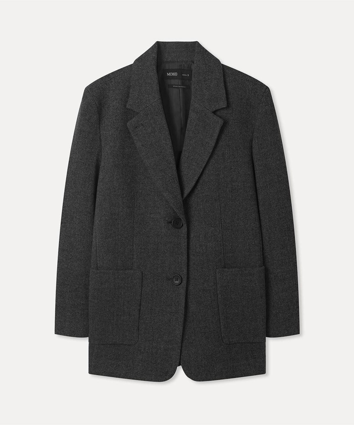 미쏘(MIXXO) 테일러드 오버핏 울자켓_MIWJKGT1PG