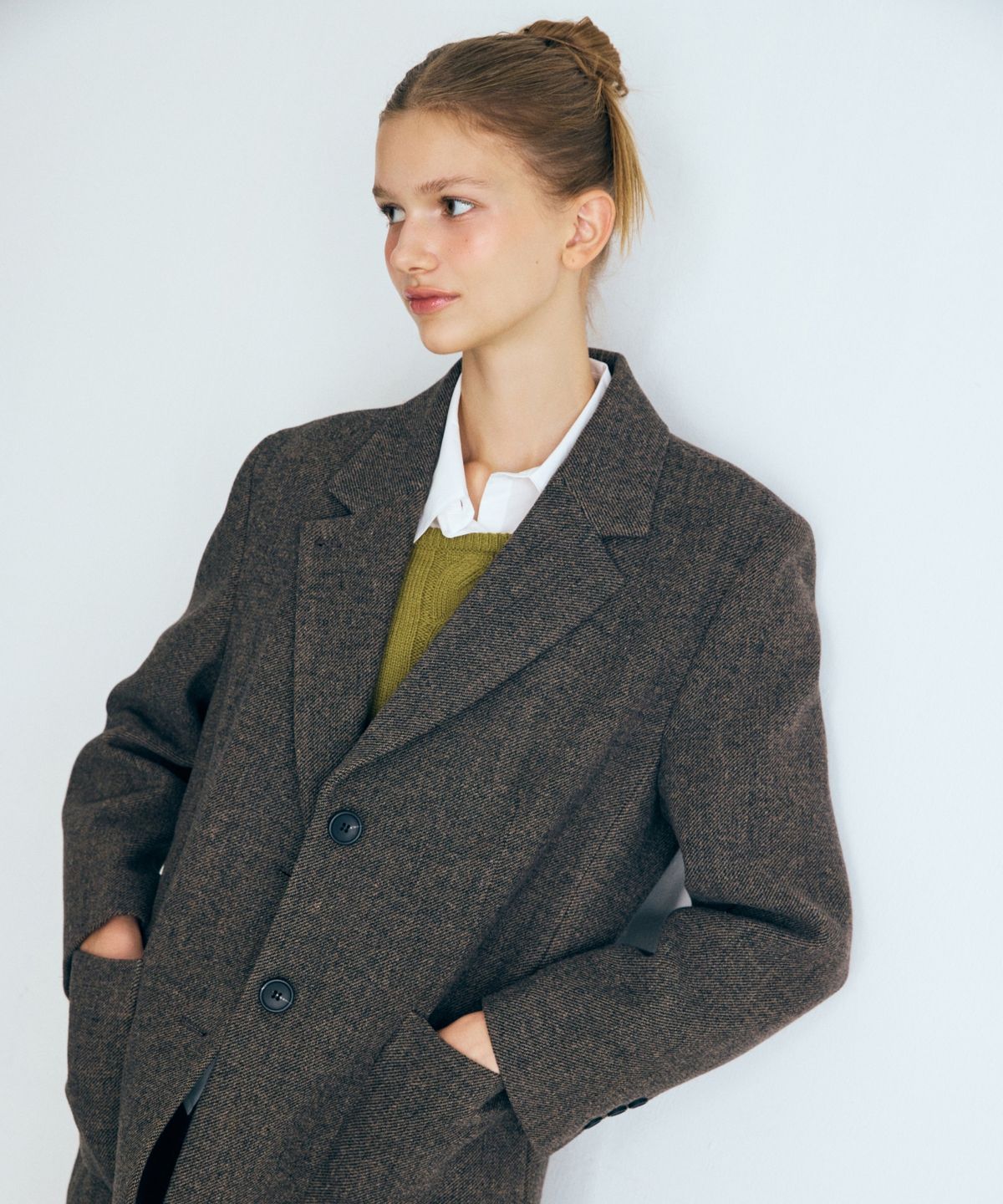 미쏘(MIXXO) 테일러드 오버핏 울자켓_MIWJKGT1PG