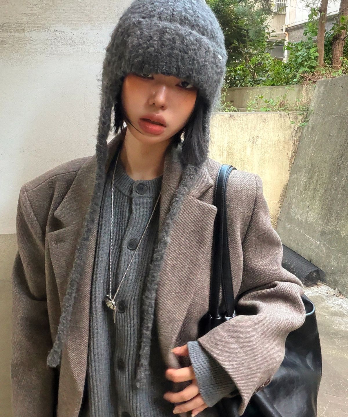 미쏘(MIXXO) 테일러드 오버핏 울자켓_MIWJKGT1PG