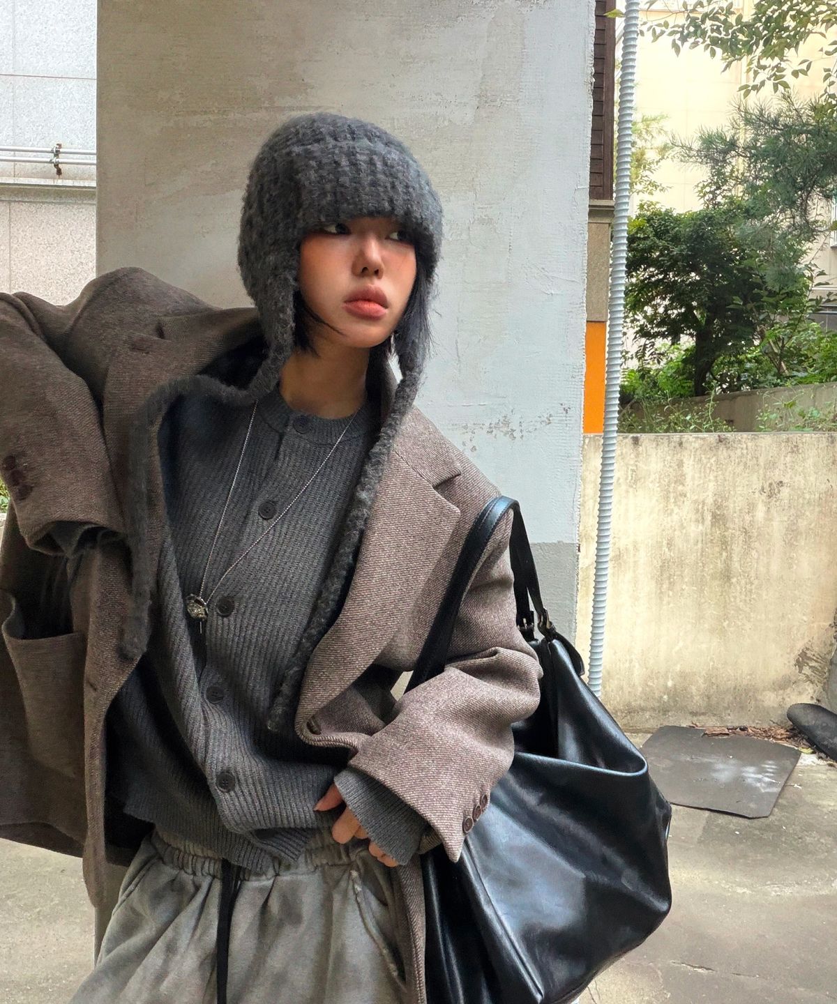 미쏘(MIXXO) 테일러드 오버핏 울자켓_MIWJKGT1PG