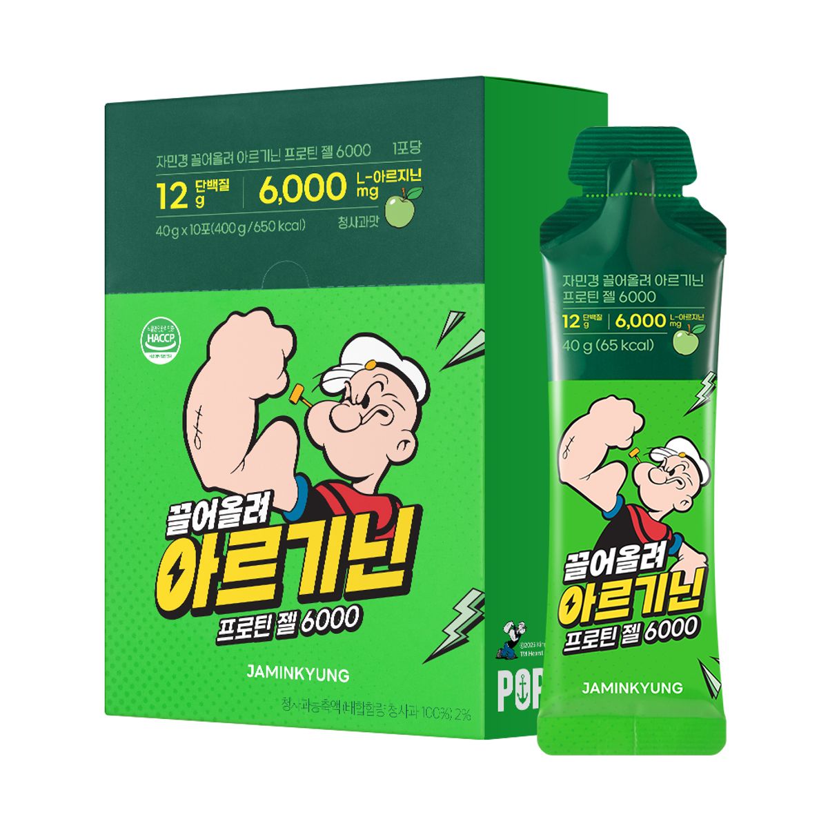 자민경(JAMINKYUNG) 끌어올려 아르기닌 프로틴 젤 6000 (40gx10포) x 2개