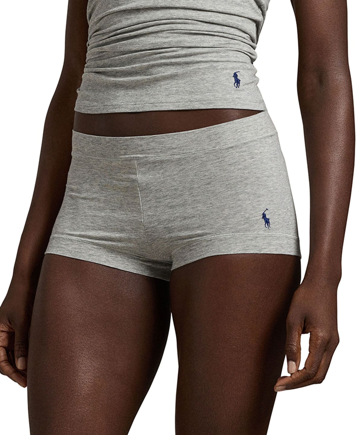 폴로 랄프로렌 이너웨어(POLO RALPH LAUREN INNERWEAR) 여성 네모팬티 그레이 4P0501