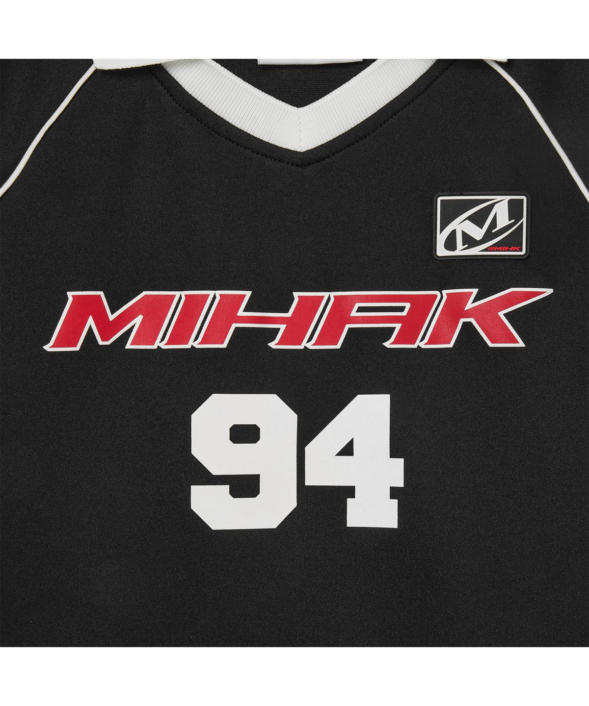 미학(MIHAK) 94 풋볼 크롭 저지 티셔츠 (BLACK)