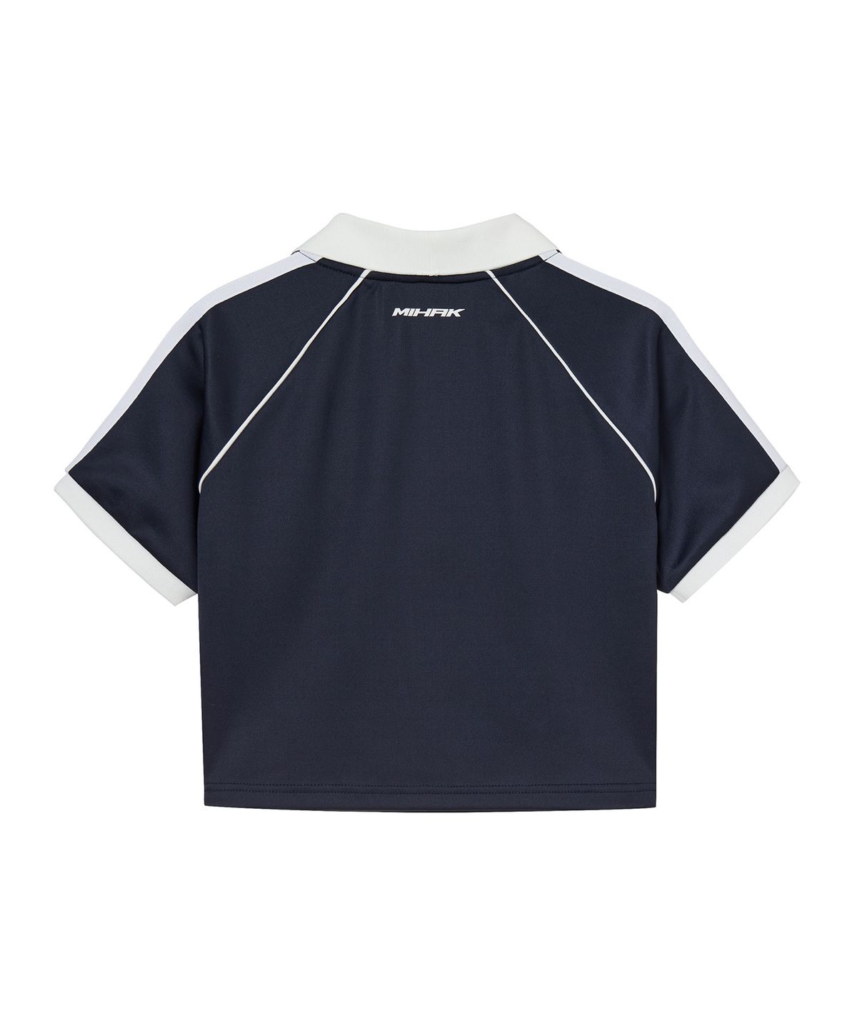 미학(MIHAK) 94 풋볼 크롭 저지 티셔츠 (NAVY)