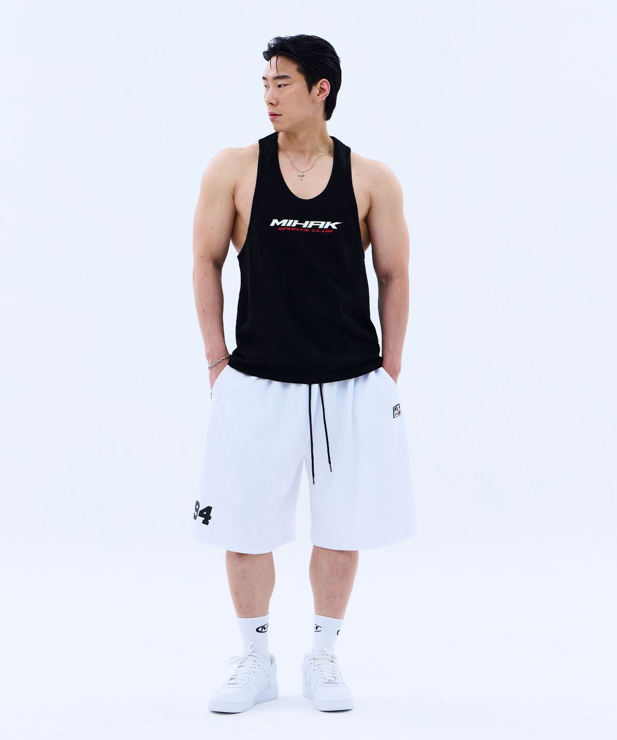 미학(MIHAK) 94 풋볼 저지 하프팬츠 (WHITE)