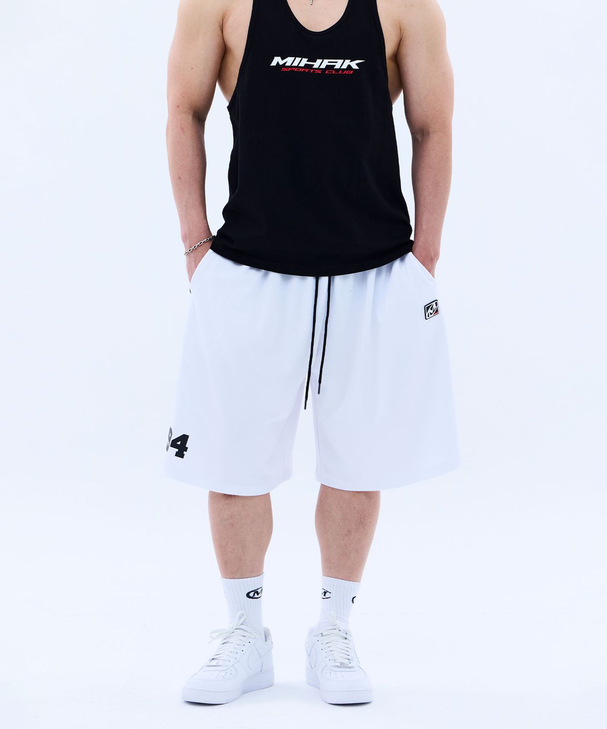 미학(MIHAK) 94 풋볼 저지 하프팬츠 (WHITE)