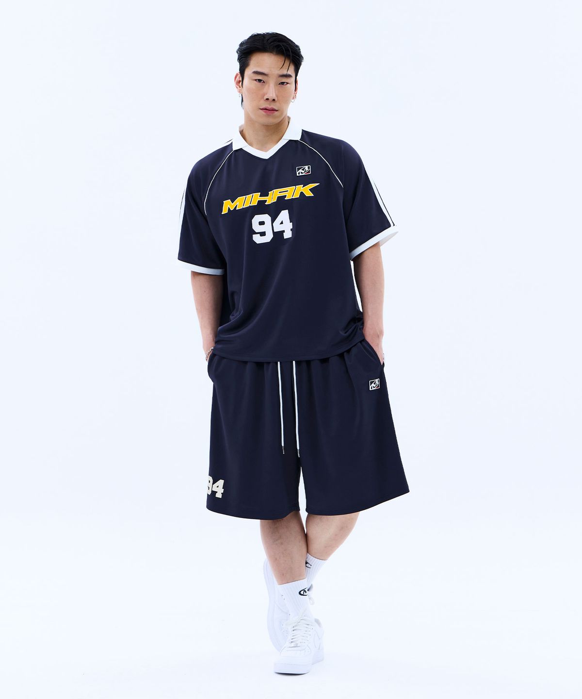 미학(MIHAK) 94 풋볼 저지 하프팬츠 (NAVY)