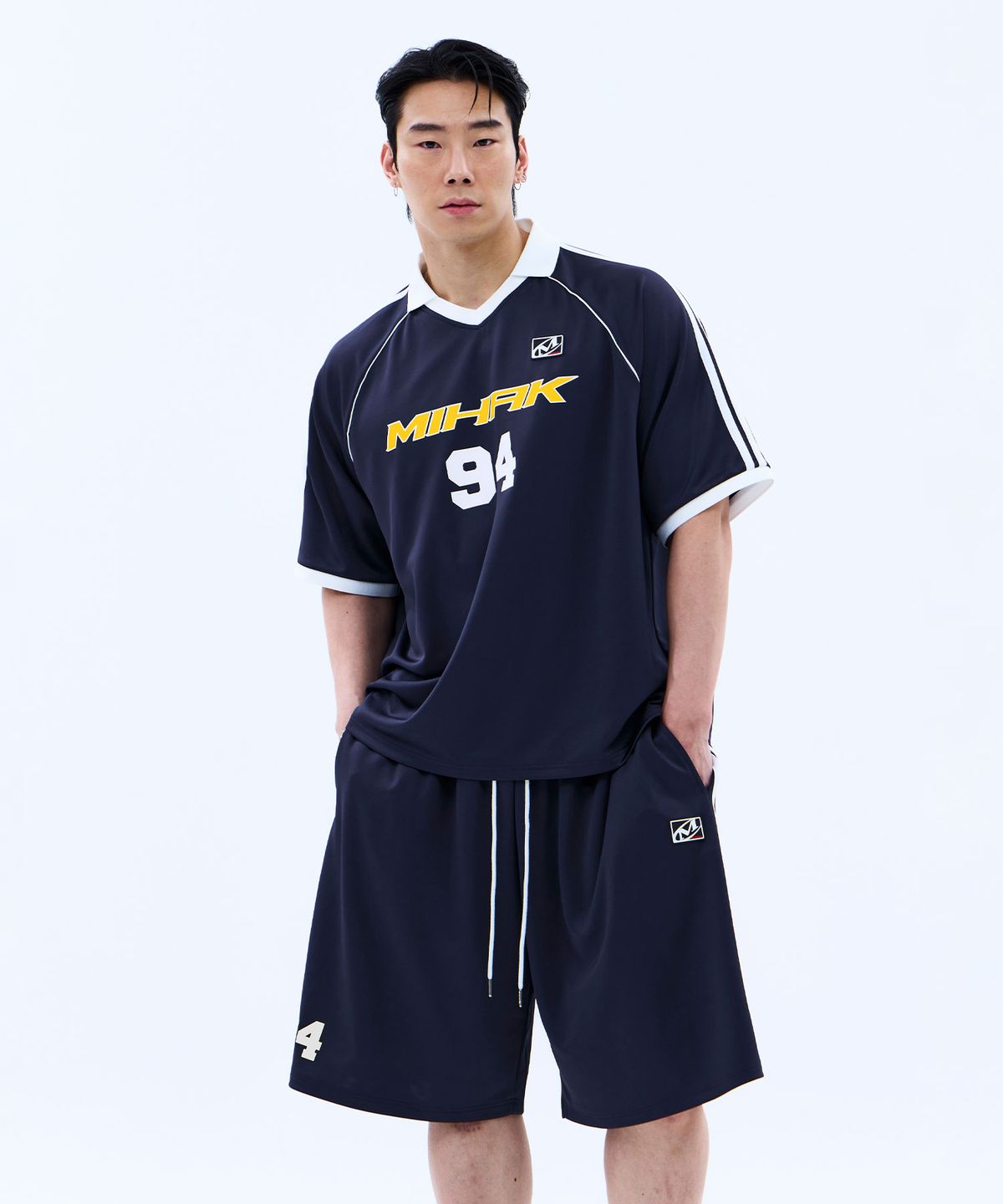 미학(MIHAK) 94 풋볼 저지 하프팬츠 (NAVY)