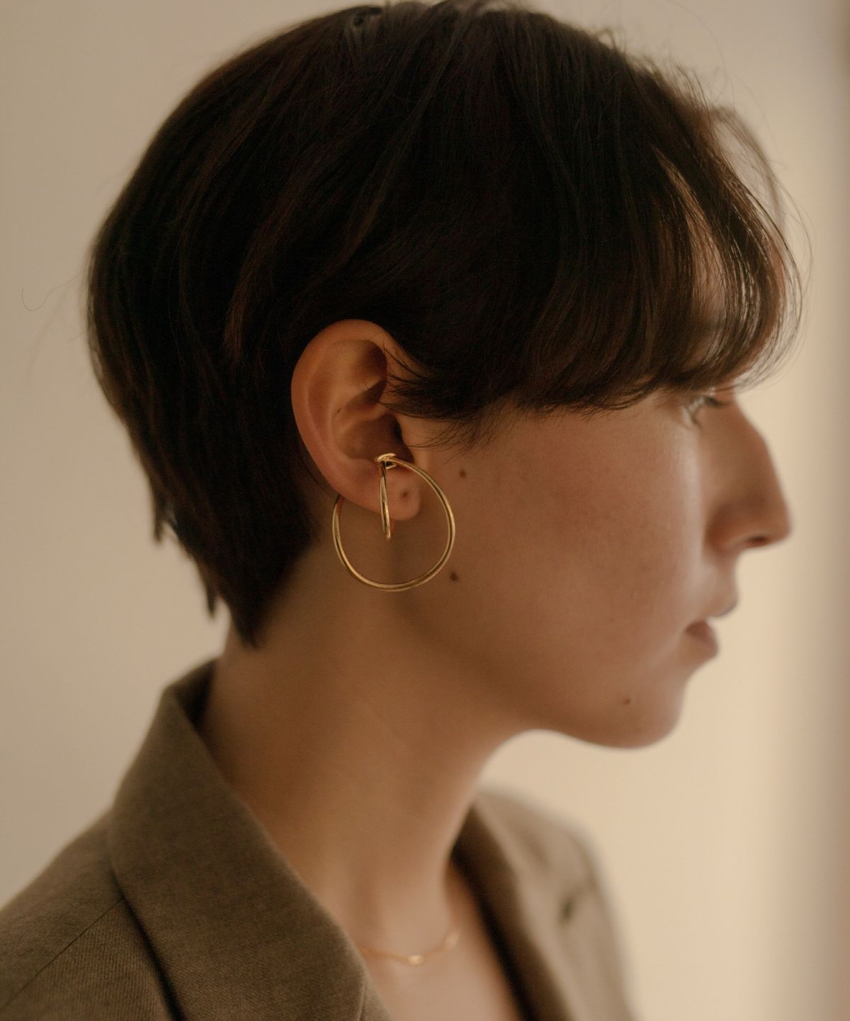 노비스도쿄(NOVICE TOKYO) 후프 이어 커프 Hoop Ear Cuff / Silver