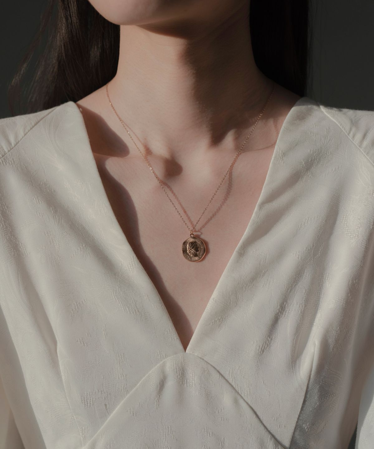 노비스도쿄(NOVICE TOKYO) 코인 목걸이 Coin Necklace[Stainless / Gold