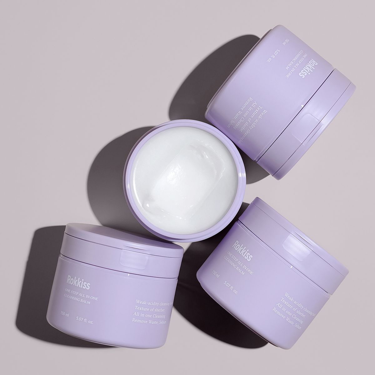 록키스(ROKKISS) 원스텝 올인원 약산성 클렌징밤 150ml 3개