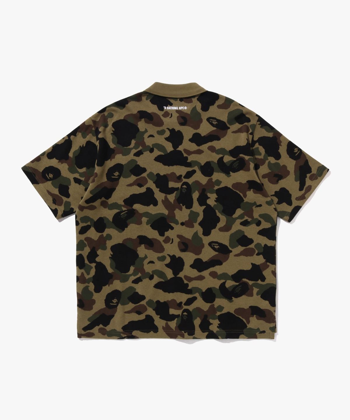 베이프(BAPE) 퍼스트 카모 자카드 릴렉스 핏 폴로 셔츠(M) GREEN
