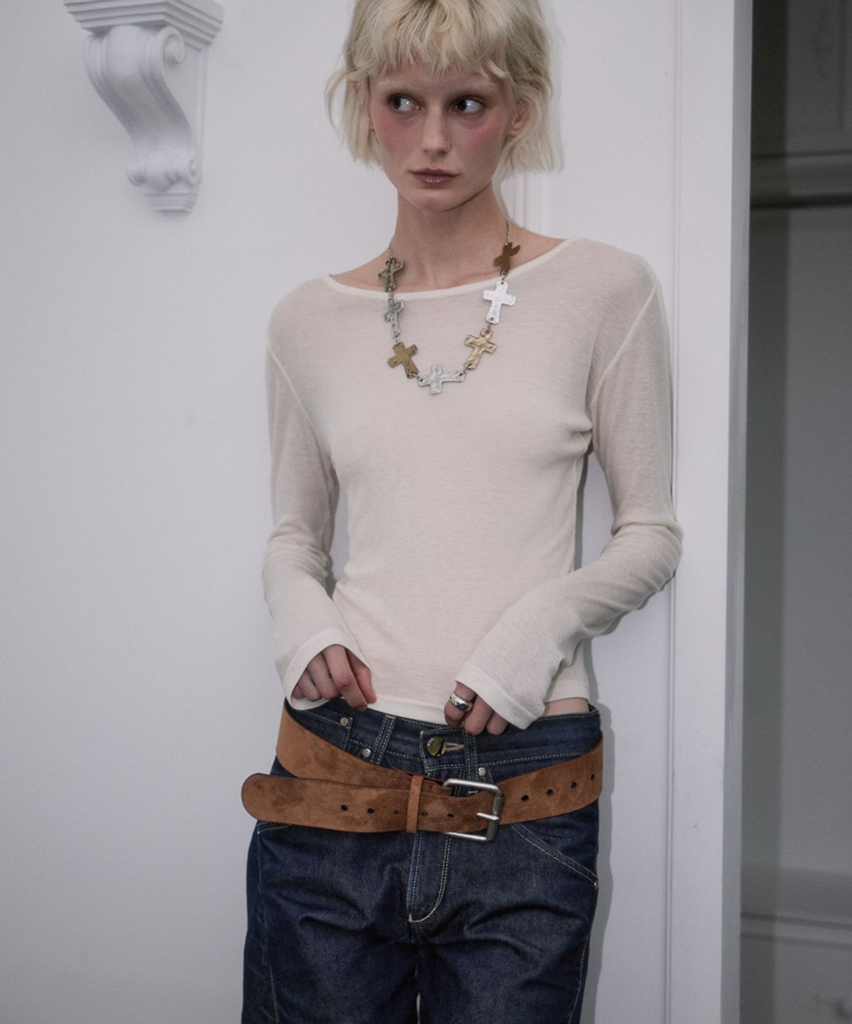 로제프란츠(ROSEFRANTZ) Essential Layered Long Sleeve [Ivory]