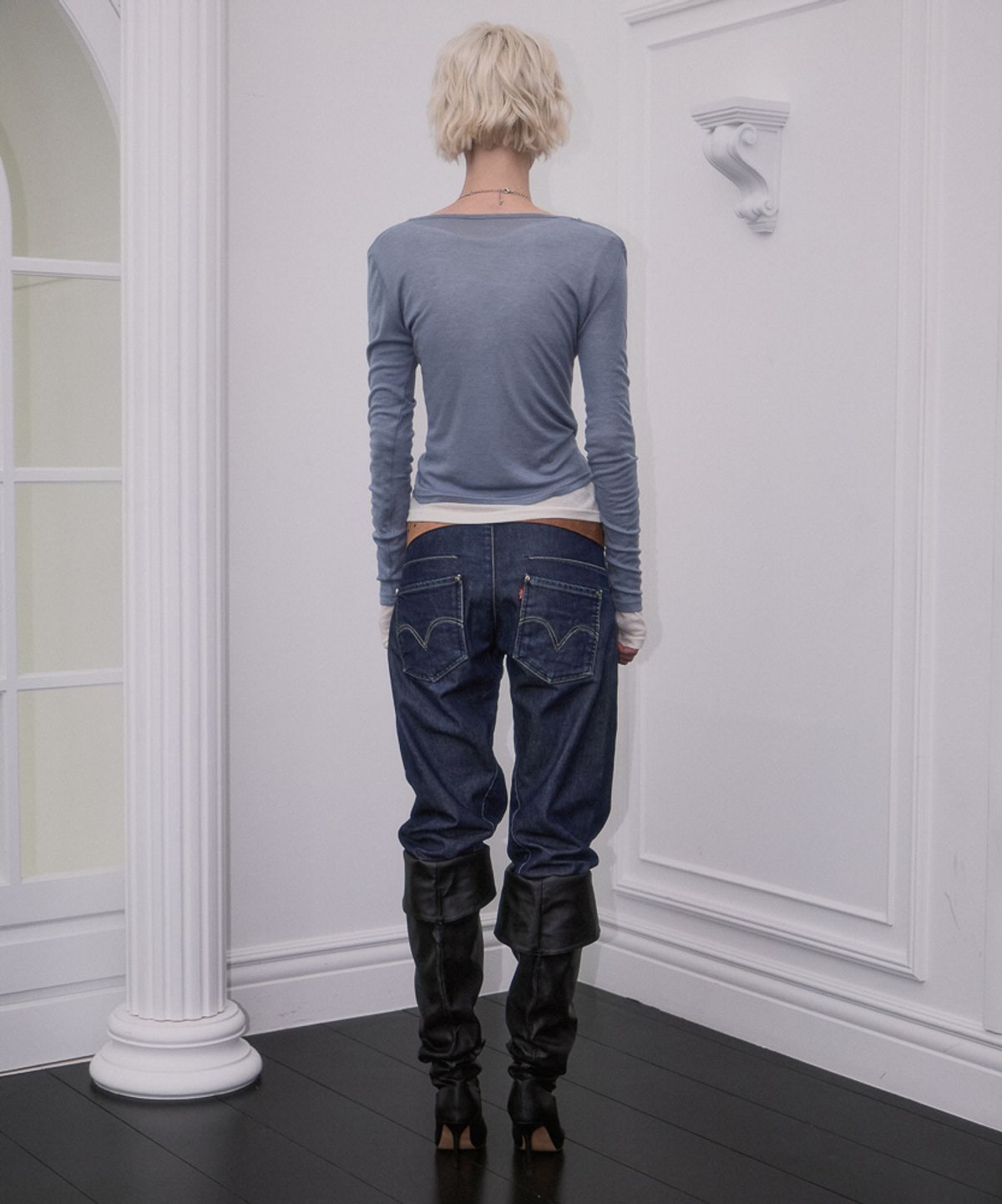 로제프란츠(ROSEFRANTZ) Essential Layered Long Sleeve [Warm Blue]