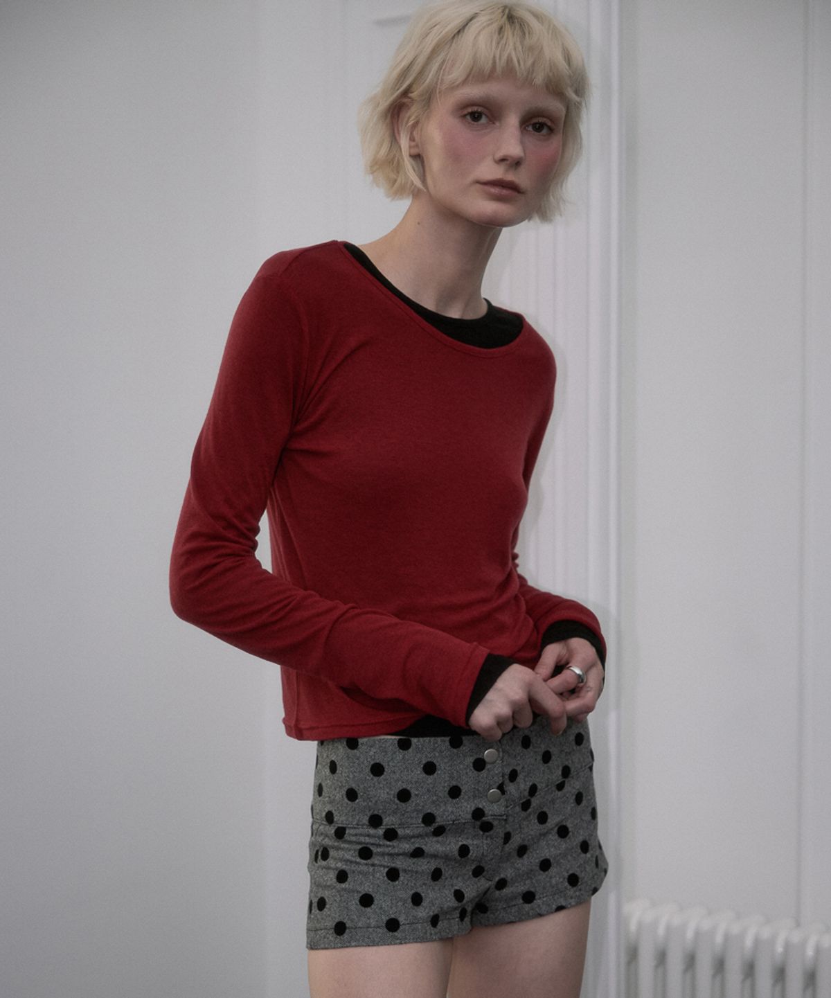 로제프란츠(ROSEFRANTZ) Essential Layered Long Sleeve [Red]